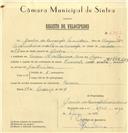 Registo de velocípede de marca Cuciolo com motor, com o nº 6953, em nome de Jaime da Conceição Marinheiro, morador em Rua da Barroca, Cacém.