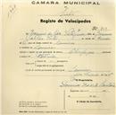 Registo de velocípede de marca Olympique, com o nº 259, em nome de Joaquim da Silva Vistas Júnior, morador em Lameiras.