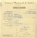 Registo de velocípede de marca Champion, com o nº 6476, em nome de Manuel Costa, morador em Venda Seca.