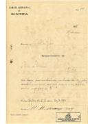 Construção de uma casa na Fonte das Eiras, Agualva em nome de Júlio de Morais, com o Processo OB nº 98/1924, com a licença de construção nº 88 de 29/03/1924