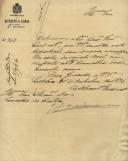 Ofício pelo Secretário Geral Interino da 2ª Repartição do Governo Civil de Lisboa, C. J. de Lacerda e Melo, ao Administrador do Concelho de Sintra, solicitando que seja remetido o mapa dos atos de registo civil com respeito ao 3º trimestre do corrente ano.