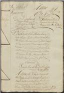 Feito de cível de resíduos de testamento contra Inês Maria, moradora na Vila da Ericeira, enquanto testamenteira de seu marido Domingos Alves, morador no mesmo lugar.