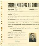 Registo de matricula de cocheiro profissional em nome de José da Silva Frade, morador na Ribeira, com o nº de inscrição 700.
