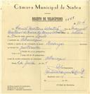 Registo de velocípede de marca Rosengar, com o nº 7204, em nome de Daniel Martins Sebastião, morador em Albarraque.