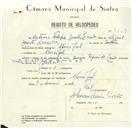 Registo de velocípede de marca Suria Especial, com o nº 8579, em nome de António Filipe Duarte Lavrador, morador em Mucifal.