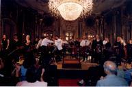 Concerto  com a Orquestra de Câmara Escocesa, durante o festival de música de Sintra, na sala de música do Palácio Nacional de Queluz.