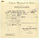 Registo de velocípede de marca Mavic, com o nº 9744, em nome de Mário Marques Pereira da Silva, morador em Agualva.