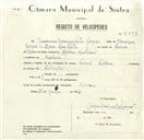 Registo de velocípede de marca Famel, com o nº 8508, em nome de Joaquim Henriques Vistas Gaspar, morador em Morelena.