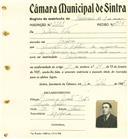 Registo de matricula de carroceiro de 2 ou mais animais em nome de António Rato, morador na Assafora, com o nº de inscrição 2227.