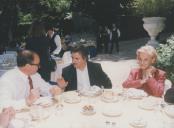 Almoço no patamar dos deuses da Quinta da Regaleira aquando da receção da comitiva de Cuba para assinatura do protocolo de geminação de Sintra com La Habana Vieja.