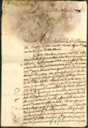 Carta dirigida a Custódio José Bandeira de Álvaro José Telles a propósito de 3 terras que pertenciam ao morgado de Diogo Fernandes de Elvas.
