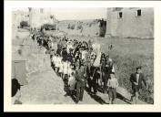 Procissão de Santo Isidoro no Castelo de Palmela 1950 