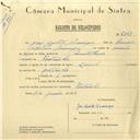 Registo de velocípede de marca Caravela, com o nº 6151, em nome de José Carloto Domingos, morador em Fontanelas.