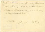 Pagamento do imposto de rendimento de foros de pomares, terras e vinhas referente ao ano de 1875.
