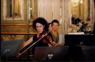 Concerto de Maria João Pires, Augustin Dumay, Gérard Caussé, Ariane Granjon e Jian Wang durante o Festival de Musica de Sintra, na sala da música do Palácio Nacional de Queluz.