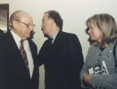 Presidente da Republica, Dr. Jorge Sampaio e a Presidente da Câmara Municipal de Sintra, Drª Edite Estrela no lançamento do livro de Cipriano dos Santos, do Hockey de Sintra.