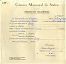 Registo de velocípede de marca Popular, com o nº 9769, em nome de Bernardino José Chaveiro, morador em Queluz.