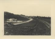 Vista do Bairro da Portela de Sintra, Central Leitaria e a linha dos caminhos de ferro.