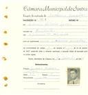 Registo de matricula de cocheiro amador em nome de Sidónio Ribeiro Neves, morador em Ranholas, com o nº de inscrição 1214.