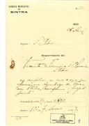 Ampliação de uma casa na Azinhaga da Forca em São Pedro, Sintra, em nome de Vicente Firmino de Oliveira, com o Processo OB nº 210/1923, com a licença de construção nº 153 de 07/05/1923.