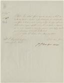 Carta da Administração Geral do Distrito, passada pelo Secretário Geral, Joaquim José Dias Lopes de Vasconcelos, dirigida ao presidente da Câmara Municipal de Belas, referente à devolução do balanço de despesas e receitas do município para serem especificados os itens respetivos.