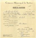 Registo de velocípede de marca L.R.E., com o nº 6790, em nome de José Alves dos Santos, morador em Rio de Mouro.