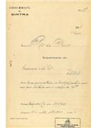 Construção de moradia em Zambujal - Rio de Mouro, em nome de Francisco Melo Pinto, com o Processo OB nº 197/1924, com a licença de construção nº 162 de 22/05/1924.