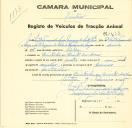 Registo de um veiculo de quatro rodas tirado por um animal de espécie cavalar destinado a transporte de mercadorias em nome de José Luís de Vasconcelos Sousa Marques de Santa Iria, morador na Quinta dos Arcos.