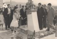 Inauguração de um chafariz municipal com a presença do Visconde de Asseca.