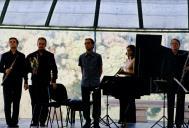 Concerto de Pedro Burmester / Pedro Ribeiro / António Saiote / Hugues Kesteman / Abel Pereira, na Quinta da Piedade, durante o Festival de Música de Sintra.