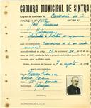 Registo de matricula de carroceiro 2 ou mais animais em nome de José Firmino, morador em Rebanque, com o nº de inscrição 1856.
