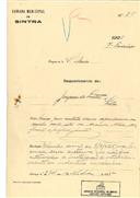 Construção de uma casa na Estefânea em Sintra em nome de Joaquim dos Santos com o Processo OB nº25/1925, com a licença de construção nº 294 de  10/09/1925.