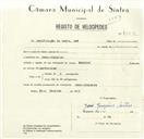 Registo de velocípede de marca Raleigh, com o nº 8552, em nome de Panificação do Oeste, Lda, com sede em Pero Pinheiro.