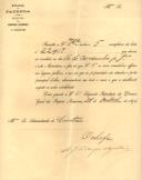 Ofício do Chefe do Ministério da Fazenda, A. J. de Campos Magalhães, ao Administrador do Concelho de Sintra, solicitando que seja afixada as listas dos foros para venda, nos lugares públicos e nas portas das propriedades.