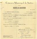 Registo de velocípede de marca L.R.S., com o nº 7064, em nome de Albertino Rosário da Silva, morador em Manique de Cima.