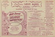 Programa do filme "Melodias Fantásticas".