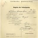 Registo de velocípede de marca Peugeot, com o nº 751, em nome de Severino Lourenço Cerco, morador em Cacem.