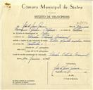 Registo de velocípede de marca Vilar, com o nº 9590, em nome de João de Jesus Garcia, morador em Idanha.