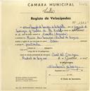 Registo de velocípede com o nº 1945, em nome de Ana Maria de Noriega de la Borbolla, moradora em Pinhal da Nazaré.