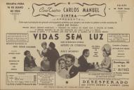 Programa do filme "Vidas sem Luz" com a participação de Artur de Cordova e Zully Moreno.