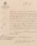 Ofício pelo Secretário Geral da 1ª Repartição do Governo Civil de Lisboa, C. J. de Lacerda e Melo, ao Administrador do Concelho de Sintra, informando que não encontram nas quatro divisões militares, os cirurgiões ajudantes do exército, Francisco Eduardo Peixoto, Manuel de Barros Leal e Agostinho Marques, que se acham na situação de inatividade temporária, sem vencimento.