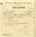 Registo de velocípede de marca Nacional, com o nº 7808, em nome de João Monteiro, morador em Cortezia.