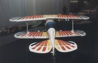 Avioneta em exposição no museu do Ar na Base Aérea n.º 1 da Granja do Marquês, em Sintra.