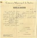 Registo de velocípede de marca Citifix, com o nº 7359, em nome de Vítor José Névoa, morador em Sintra.