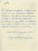 Registo de velocípede com motor Cuciolo, com o nº 5960, em nome de Joaquim Elio Romão da Costa, morador em Sintra.