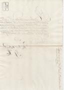 Recibo de pagamento de 9.600 réis feito pelo Frei Joaquim da Natividade do Convento de São Pedro de Alcântara ao Marquês de Marialva, seu padroeiro.