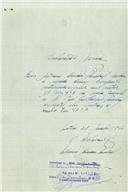 Registo de velocípede de marca Vilar, com o nº 9052, em nome de José Guilherme Pombal, morador em Sintra.