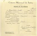 Registo de velocípede com o nº 9614, em nome de Manuel António Carloto, morador em Baratã.