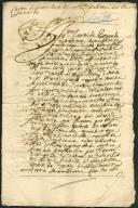 Sentença de carta de partilhas de António de Almeida de Sousa fazendo menção do que se pagava a João Batista Jacob de encargo de uma terra chamada o Olho Marinho e uma propriedade de casas na Vila de Sintra.