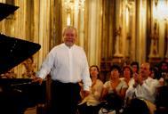 Concerto de piano de Nelson Freire, na sala da música do Palácio Nacional de Queluz, durante o Festival de Música de Sintra.